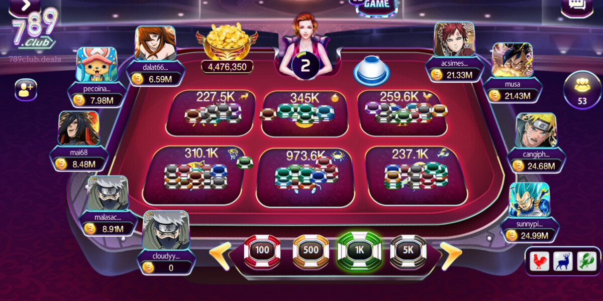 Luật Chơi Bầu Cua tại 789 Club